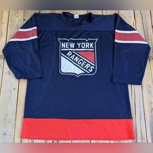 vintage '90s NHL New York Rangers champion hockey jersey made in USA